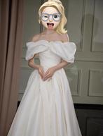 Satin bridal dress, Kleding | Dames, Trouwkleding en Trouwaccessoires, Verzenden, Zo goed als nieuw, Wit, Trouwjurk