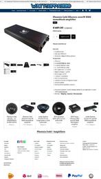 Phoenix Gold ZR20001 2000W RMS monoblok versterker, Auto diversen, Autospeakers, Hifi-Focus, Aalsmeerderweg 173 1432 CL, Aalsmeer