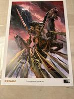 Conan the Barbarian Poster - Romano Molenaar & Jorg de Vos, Boeken, Strips | Comics, Eén comic, Ophalen of Verzenden, Zo goed als nieuw