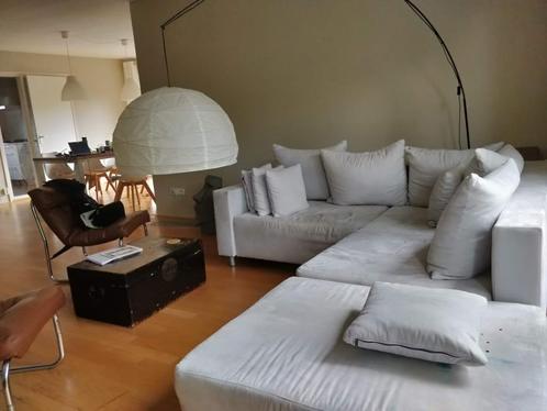 Stijlvolle bank met chaise lounge, Huis en Inrichting, Banken | Sofa's en Chaises Longues, Gebruikt, Vierpersoons of meer, Minder dan 150 cm