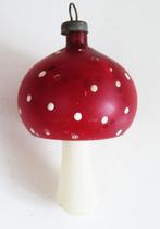 Oude Kerstbal: Paddenstoel ( donkerrood met witte stippen ), Diversen, Kerst, Ophalen of Verzenden