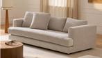 Westwing Bank Tribeca (3-zits) in beige, Ophalen, 250 tot 300 cm, Gebruikt, 100 tot 125 cm