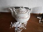 Antieke chocoladeketel met roosjes, Ophalen of Verzenden
