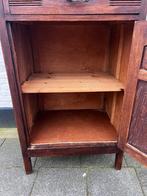 Oud eiken kastje met deur, plank en lade, 70x100, Ophalen of Verzenden