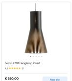 Secto Design hanglamp 4201 black, Huis en Inrichting, Lampen | Hanglampen, Minder dan 50 cm, Nieuw, Modern design, Hout