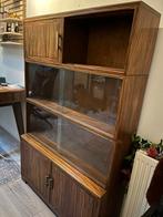 Kastje met deurtjes/glazen schuifdeurtjes, Antiek en Kunst, Antiek | Meubels | Kasten, Ophalen