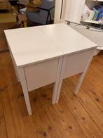 2x IKEA Nordli Nachtkastjes, Huis en Inrichting, Ophalen, Minder dan 50 cm, Wit, Zo goed als nieuw