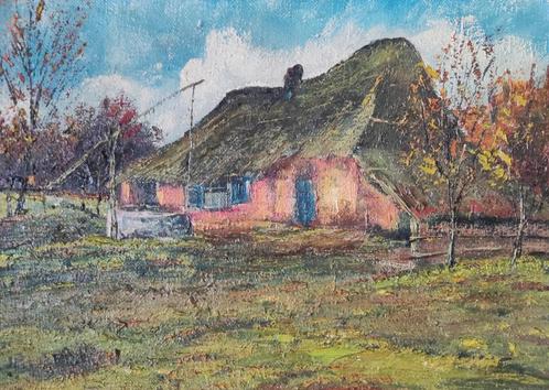 Peter van den Braken (1896-1979) - Gezicht op boerderij, Antiek en Kunst, Kunst | Schilderijen | Klassiek, Ophalen of Verzenden