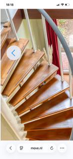 GRATIS Stalen Spiltrap met houten treden., Doe-het-zelf en Verbouw, Ladders en Trappen, Ophalen, Gebruikt, Trap, 2 tot 4 meter