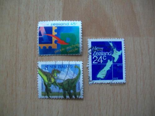 3 Nieuw-Zeelandse postzegels - Nieuw-Zeeland, Postzegels en Munten, Postzegels | Oceanië, Gestempeld, Ophalen of Verzenden