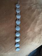 Zilveren armband gemaakt van oude Nederlandse munten, Ophalen of Verzenden, Gebruikt, Zilver