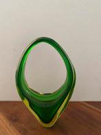 Murano glazen vaas, Ophalen of Verzenden, Minder dan 50 cm, Groen, Glas