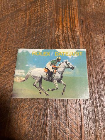 Rolex Datejust boekje beschikbaar voor biedingen