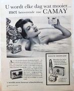3 vintage advertenties reclames Camay zeep 58-66 schoonheid, Ophalen of Verzenden, Gebruikt, Overige typen