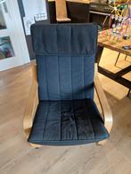 IKEA Stoel - poang stoel. Black chair. Zwart., Huis en Inrichting, Fauteuils, Ophalen, Gebruikt, Hout, 50 tot 75 cm