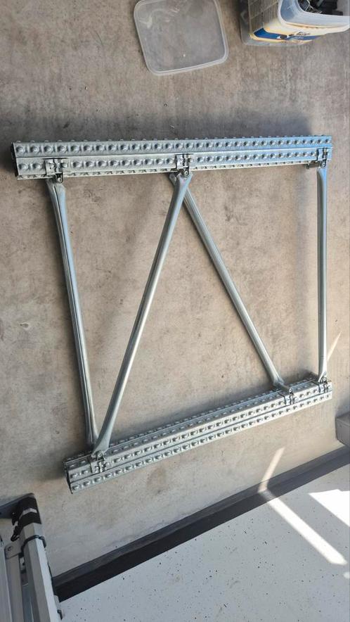 Metalsistem s4 lage stelling staanders 1m hoog en 1m diep, Huis en Inrichting, Kasten | Stellingkasten, Zo goed als nieuw, Ophalen