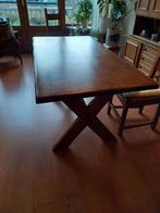 Kloostertafel/ eettafel. eiken plus 4 stoelen., Gebruikt, 150 tot 200 cm, Rechthoekig, 50 tot 100 cm