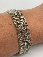 A171 Prachtige zilveren armband brutalist, Sieraden, Tassen en Uiterlijk, Antieke sieraden, Ophalen of Verzenden, Zilver, Armband
