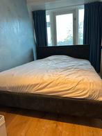 Donkergroen Nous Living Bed, Huis en Inrichting, Slaapkamer | Bedden, Gebruikt, Tweepersoons, Ophalen of Verzenden, 200 cm