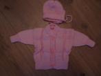 BABY VESTJE MET MUTSJE MAAT 50, Ophalen of Verzenden, Nieuw, Meisje, Setje