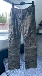 Cargo broek legerprint W33L32, Kleding | Heren, Ophalen of Verzenden, Zo goed als nieuw, Zwart