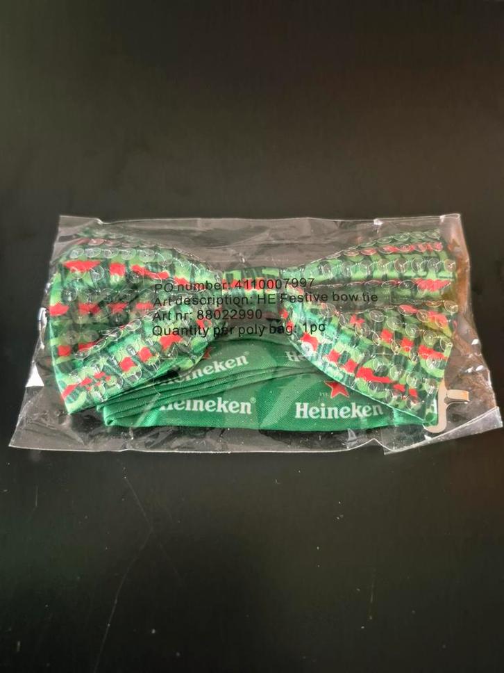 Heineken Vlinderdas - Nieuw!, Kleding | Heren, Stropdassen, Nieuw, Met patroon, Groen, Ophalen of Verzenden