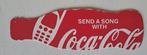 Coca-Cola Onderzetter/viltje in de vorm van een fles, Ophalen of Verzenden, Gebruikt, Gebruiksvoorwerp