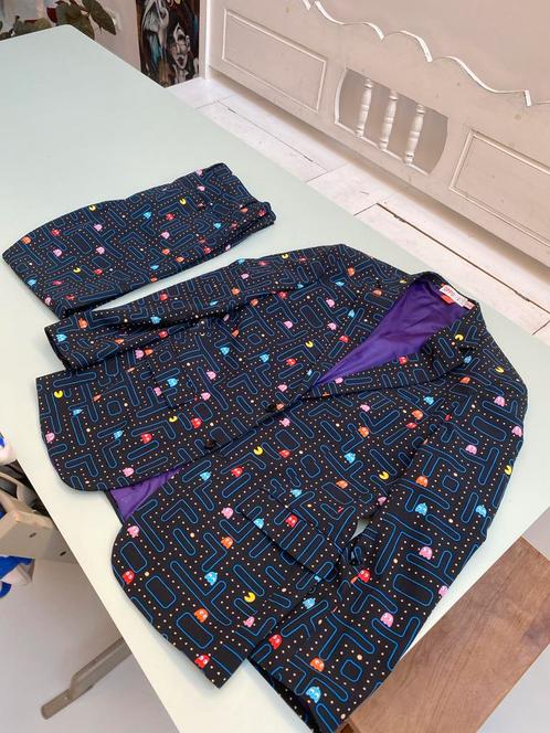 Opposuits Pacman kostuum EU 54, Kleding | Heren, Kostuums en Colberts, Zo goed als nieuw, Maat 52/54 (L), Overige kleuren, Ophalen of Verzenden