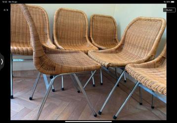 Rotan stoelen set van 6 Dutch design beschikbaar voor biedingen
