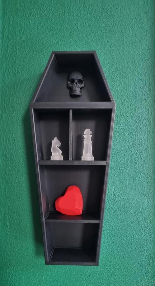 Muurkastje doodskist halloween/cosplay/prop, Huis en Inrichting, Woonaccessoires | Wanddecoraties, Nieuw, Ophalen of Verzenden