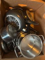 Diverse gebruikte pannen, Huis en Inrichting, Keuken | Potten en Pannen, Ophalen, Gebruikt, Rvs, Koekenpan of Braadpan