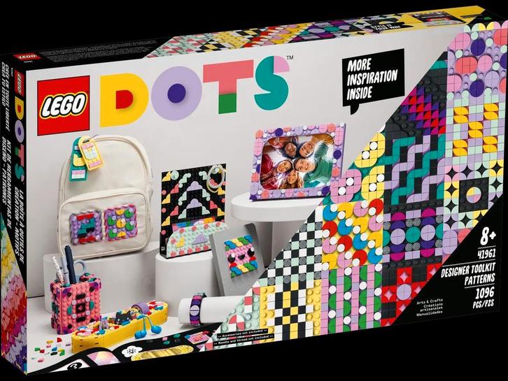 50% Korting op Lego DOTS 41961 Ontwerperstoolkit, Patronen,, Kinderen en Baby's, Speelgoed | Duplo en Lego, Nieuw, Lego, Complete set