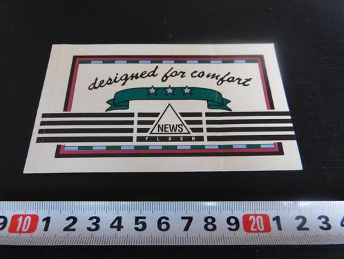 sticker NEWS Flash  designed for comfort *, Verzamelen, Stickers, Zo goed als nieuw, Bedrijf of Vereniging, Ophalen