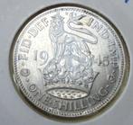 ENGELAND Zilver Shilling uit 1945 in goed staat, Verzenden, Overige landen, Losse munt, Zilver