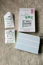 Lightbox met letters en symbolen, Ophalen, Gebruikt