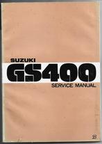 Suzuki GS400 service manual (1976z) motor, Motoren, Handleidingen en Instructieboekjes, Suzuki