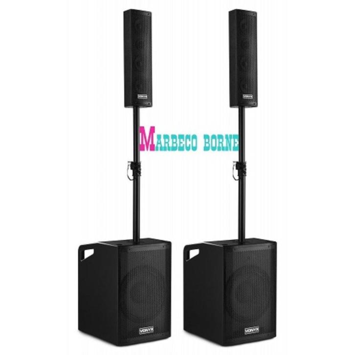 Actieve Luidspreker Set, Speaker set, USB, SD, MP3, VX1050BT, Audio, Tv en Foto, Luidsprekers, Nieuw, Front, Rear of Stereo speakers