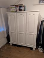 Witte kleding kast (hout), Gebruikt, Ophalen of Verzenden, Grenenhout, 40 tot 80 cm