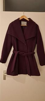 Paarse Wollen Winterjas - Coat, Paars, Maat 42/44 (L), Ophalen of Verzenden, Zo goed als nieuw