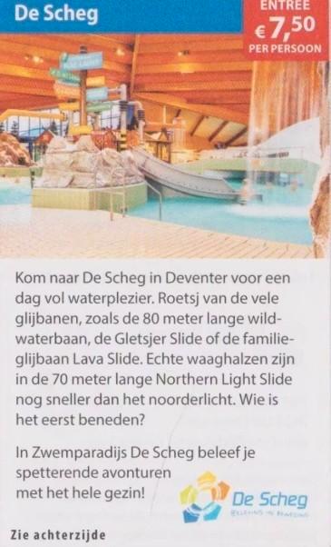 De Scheg kortingsbon, Tickets en Kaartjes, Kortingen en Cadeaubonnen, Drie personen of meer, Overige typen, Kortingsbon