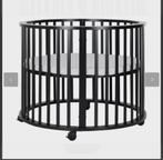 Zwarte babybox - beschadigd, Kinderen en Baby's, Boxen, Ophalen of Verzenden, Gebruikt, Rond, Wieltjes