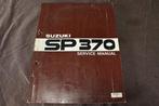 Suzuki SP370 1978 motorcycle service manual handboek, Motoren, Ophalen of Verzenden, Suzuki