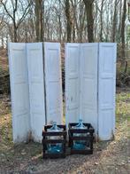 Oud brocante houten luiken kamerscherm roomdivider hoofdbord, Ophalen of Verzenden, H, H, V