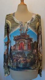 Boeddhistische tempel print top van Etoile du Monde! L, Verzenden, Maat 42/44 (L), Zo goed als nieuw, Lange mouw