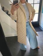 Simplee, prachtige doorgestikte trenchcoat, maat S/M, Maat 38/40 (M), Simplee, Beige, Nieuw