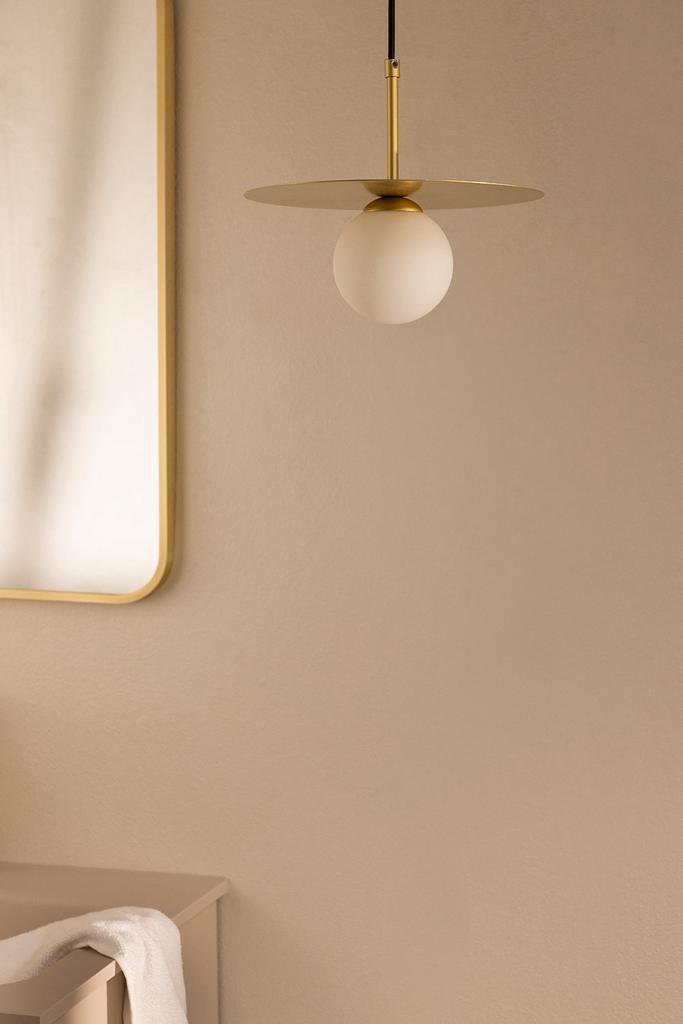 Sklum badkamer hanglamp goud nieuw in doos, Huis en Inrichting, Lampen | Hanglampen, Nieuw, 75 cm of meer, Metaal, Ophalen of Verzenden