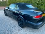 Saab 9-3 2.0 T Cabrio AUT 2002 black on black, Auto's, Origineel Nederlands, Te koop, Benzine, 4 stoelen