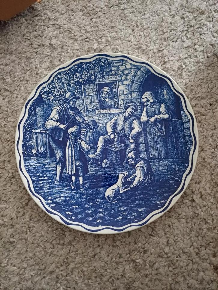 Delftsblauw Bord Boch Frères België, Antiek en Kunst, Antiek | Wandborden en Tegels, Ophalen of Verzenden