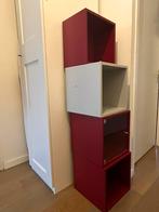 IKEA Eket kastjes - 4 stuks (bordeaux, grijs), Ophalen, Met plank(en), Gebruikt, Minder dan 100 cm