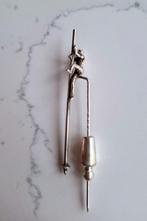 Zilveren dasspeld - Flierjeppen pin - Polsstokverspringen -, Ophalen of Verzenden